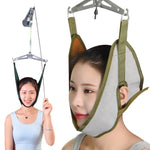 Talha de Tração para Coluna Cervical para Pendurar na Porta, Esticador Cervical Doméstico, Cinzento, Verde