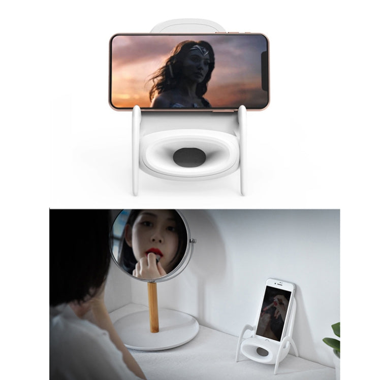 Carregador Sem Fios Magnaphon WC001 para iPhone e Outros Telemóveis Android, Branco, Preto