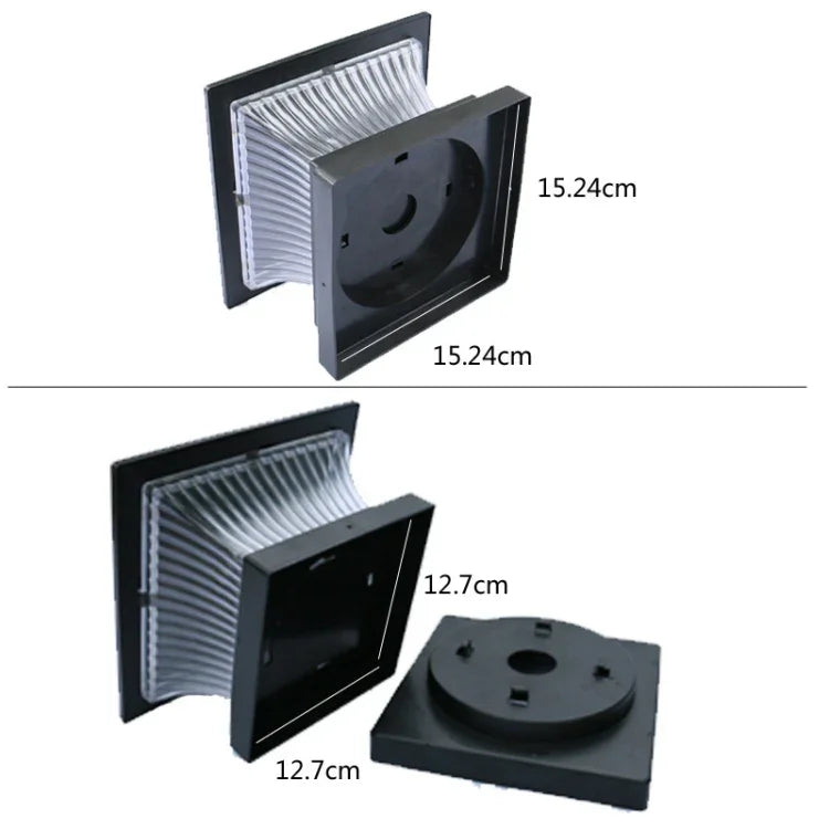 Lâmpada de Coluna Solar Exterior IP44 Impermeável Luz de Cerca de Jardim Lâmpada de Rua Solar, Carcaça Preta + Luz Branca, Carcaça Preta + Luz Quente, Carcaça Bronze Dourado + Luz Branca, Carcaça Bronze Dourado + Luz Quente