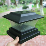 Lâmpada de Coluna Solar Exterior IP44 Impermeável Luz de Cerca de Jardim Lâmpada de Rua Solar, Carcaça Preta + Luz Branca, Carcaça Preta + Luz Quente, Carcaça Bronze Dourado + Luz Branca, Carcaça Bronze Dourado + Luz Quente