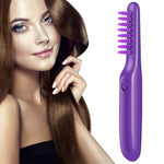 Pente Elétrico Rotativo Anti-Cruzamento para Cabelo Seco e Molhado