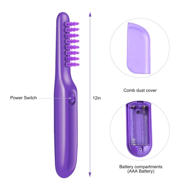 Pente Elétrico Rotativo Anti-Cruzamento para Cabelo Seco e Molhado