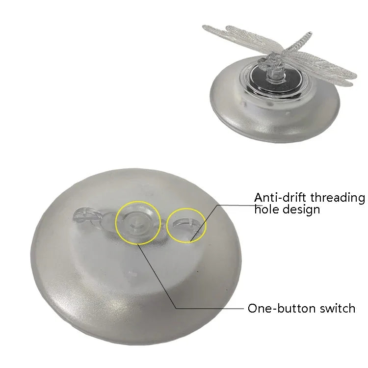 Luz Flutuante Solar para Piscina Exterior Vila, Luz RGB para Jardim e Relva, Borboleta, Libélula