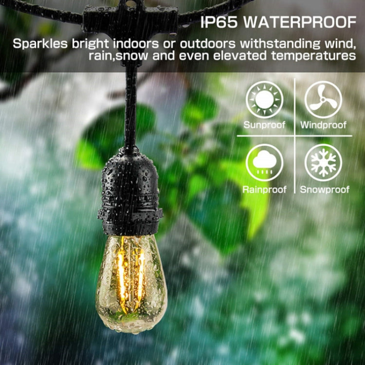 Lâmpada de Fio Solar à Prova de Água 10 em 1 para Exterior Luz Solar de Jardim