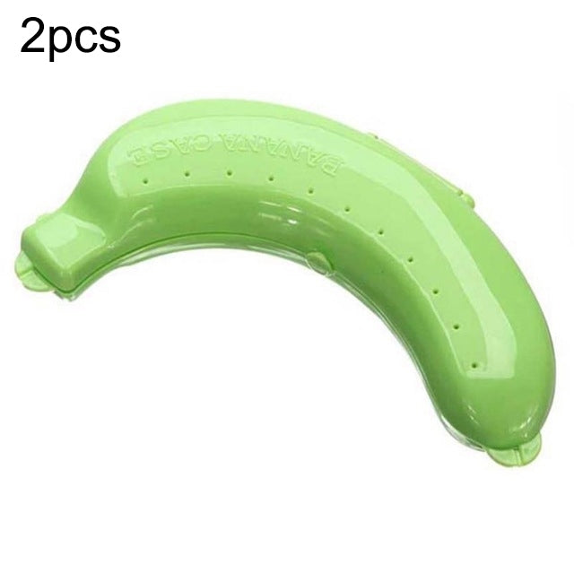 2 PCS Caixa Protetora de Banana Fruta Fofa 3 Cores Recipiente para Almoço Caixa de Armazenamento para Crianças