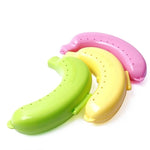 2 PCS Caixa Protetora de Banana Fruta Fofa 3 Cores Recipiente para Almoço Caixa de Armazenamento para Crianças