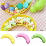 2 PCS Caixa Protetora de Banana Fruta Fofa 3 Cores Recipiente para Almoço Caixa de Armazenamento para Crianças