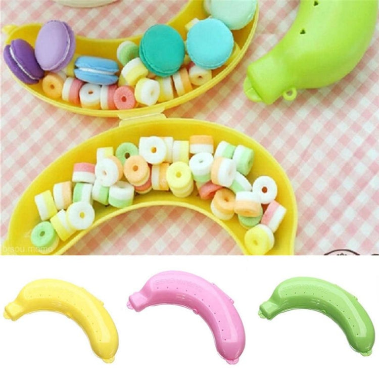 2 PCS Caixa Protetora de Banana Fruta Fofa 3 Cores Recipiente para Almoço Caixa de Armazenamento para Crianças
