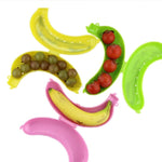 2 PCS Caixa Protetora de Banana Fruta Fofa 3 Cores Recipiente para Almoço Caixa de Armazenamento para Crianças