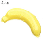 2 PCS Caixa Protetora de Banana Fruta Fofa 3 Cores Recipiente para Almoço Caixa de Armazenamento para Crianças