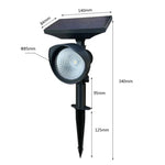 Luz de Inundação Solar para Casa, Lâmpada Solar para Jardim e Relva de Vila, Luz Branca, Luz Quente, Luz Colorida