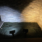 Luz de Inundação Solar para Casa, Lâmpada Solar para Jardim e Relva de Vila, Luz Branca, Luz Quente, Luz Colorida