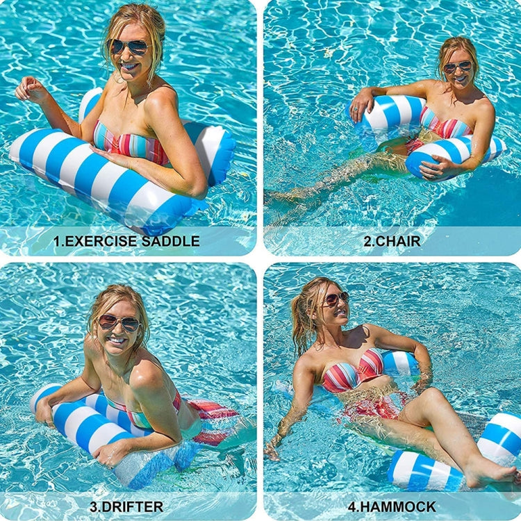 Rede Insuflável de PVC para Adultos para Nadar e Flutuar, Tamanho: 120 x 70cm, Listada Azul Claro, Listada Vermelho Rosa, Listada Amarela, Listada Verde, Listada Laranja, Listada Azul Escuro, Amarelo + Azul, Verde + Azul
