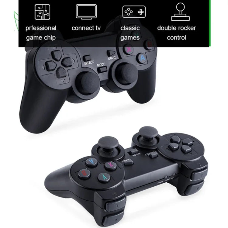 Consola de Jogos HD Sem Fios Y3 Lite Doubles, 32G 3000 Jogos, 64G 10.000 Jogos