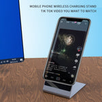 Suporte Carregador Sem Fios Magnético Y13 15W para Telemóvel iPhone, Preto, Prateado