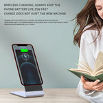 Suporte Carregador Sem Fios Magnético Y13 15W para Telemóvel iPhone, Preto, Prateado