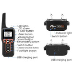 PaiPaitek PD529-3 Dispositivo de Treino para Cães com Controlo Remoto Coleira Eletrónica Anti-Latidos com Controlo por Voz, PD529-3