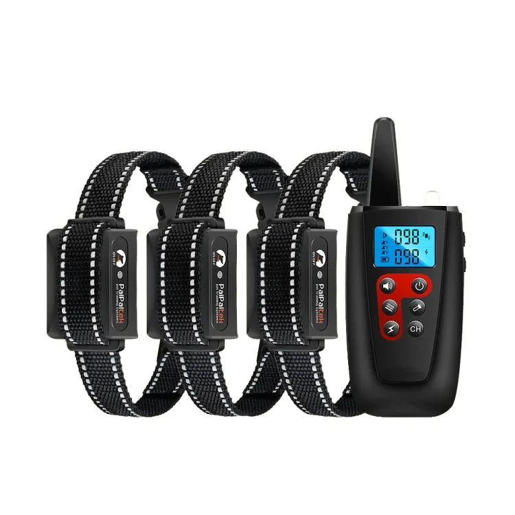 PaiPaitek PD526-3 Dispositivo Anti-Latidos Coleira Elétrica de Choque para Treino de Cães Equipamento de Treino Remoto para Animais, PD526-3