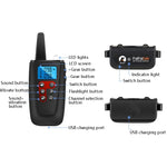 PaiPaitek PD526V-2 1 em 2 Dispositivo de Treino para Cães com Controlo Remoto de 100 Velocidades por Som e Vibração Coleira Eletrónica Anti-Latidos, PD526V-2
