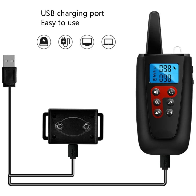PaiPaitek PD526V-2 1 em 2 Dispositivo de Treino para Cães com Controlo Remoto de 100 Velocidades por Som e Vibração Coleira Eletrónica Anti-Latidos, PD526V-2