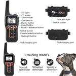PaiPaitek PD529V-1 Dispositivo de Treino para Cães Anti-Latidos Coleira Vibratória Controlo Remoto a 1000M Equipamento de Treino para Animais, PD529V-1