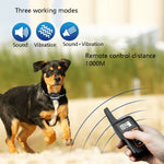 PaiPaitek PD529V-1 Dispositivo de Treino para Cães Anti-Latidos Coleira Vibratória Controlo Remoto a 1000M Equipamento de Treino para Animais, PD529V-1