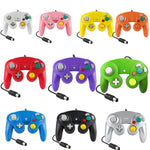 2 Controladores de Jogo com Vibração de Ponto Único com Fio para Nintendo NGC / Wii, Branco, Rosa, Amarelo, Vermelho, Roxo, Verde, Azul, Preto, Prateado, Laranja