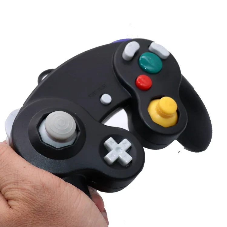2 Controladores de Jogo com Vibração de Ponto Único com Fio para Nintendo NGC / Wii, Branco, Rosa, Amarelo, Vermelho, Roxo, Verde, Azul, Preto, Prateado, Laranja