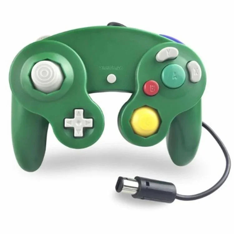 2 Controladores de Jogo com Vibração de Ponto Único com Fio para Nintendo NGC / Wii, Branco, Rosa, Amarelo, Vermelho, Roxo, Verde, Azul, Preto, Prateado, Laranja