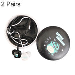 2 Pares de Auriculares In-Ear com Padrão de Desenho Animado e Graves Potentes, Auriculares Com Fios Universais com Microfone, Branco, Rosa, Preto, Azul Claro