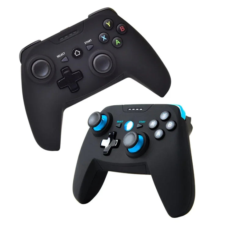 Comando de Jogo Sem Fios CX-X1 2.4GHz + Bluetooth 4.0 para Android / iOS / PC / PS3, Comando Simples (Azul), Comando + Suporte (Azul), Comando + Suporte + Recetor (Azul)