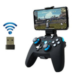 Comando de Jogo Sem Fios CX-X1 2.4GHz + Bluetooth 4.0 para Android / iOS / PC / PS3, Comando Simples (Azul), Comando + Suporte (Azul), Comando + Suporte + Recetor (Azul)