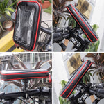 Bolsa impermeável para telemóvel com ecrã tátil para motocicleta e bicicleta OKD, S, M-4, L-3, XL-4