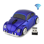 CM0010B Rato Sem Fios em Forma de Carro 1200 DPI 3 Teclas, Amarelo, Vermelho, Azul, Preto