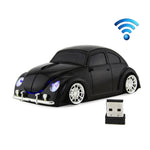 CM0010B Rato Sem Fios em Forma de Carro 1200 DPI 3 Teclas, Amarelo, Vermelho, Azul, Preto