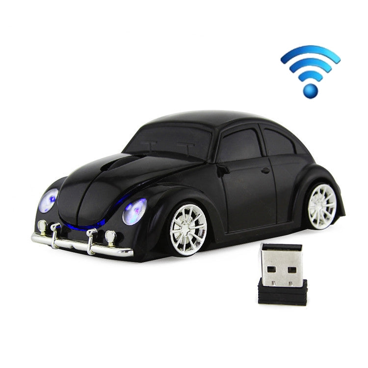 CM0010B Rato Sem Fios em Forma de Carro 1200 DPI 3 Teclas, Amarelo, Vermelho, Azul, Preto