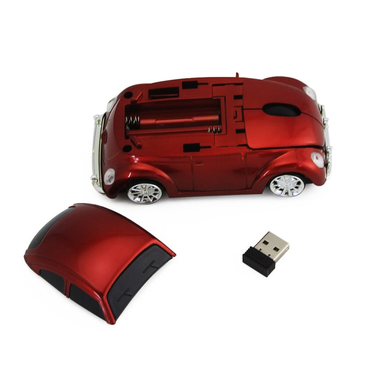 CM0010B Rato Sem Fios em Forma de Carro 1200 DPI 3 Teclas, Amarelo, Vermelho, Azul, Preto