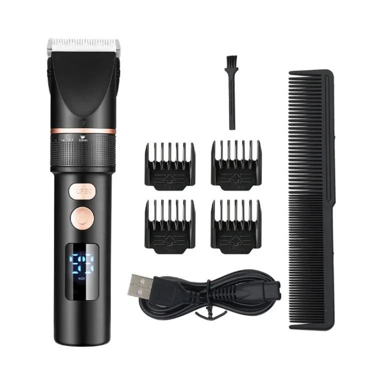 Aparador de Cabelo Elétrico TURBO para Homens com Ecrã Digital LCD