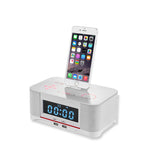 Base de Carregamento A8 Altifalante Bluetooth NFC com Despertador, Ficha US, Ficha UK, Ficha EU