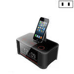 Base de Carregamento A8 Altifalante Bluetooth NFC com Despertador, Ficha US, Ficha UK, Ficha EU