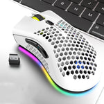 K-Snake BM600 Rato de Jogos Sem Fios RGB Colorido Leve com 7 Teclas, 1600 DPI, Carregamento Sem Fios, BM600 Preto Sem Fios, BM600 Branco Sem Fios, BM600 Rosa Sem Fios, BM600 Ciano Sem Fios