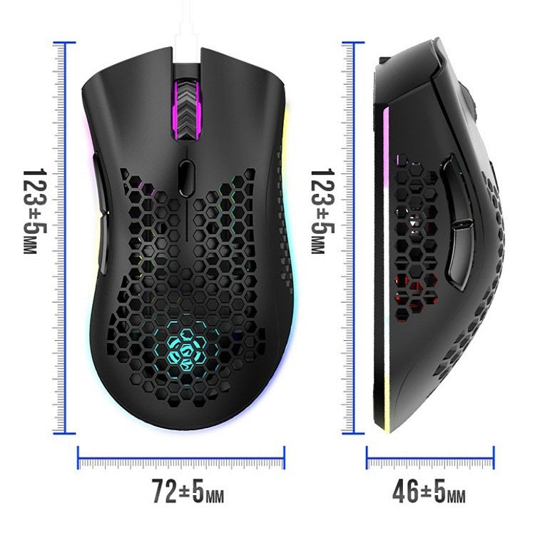 K-Snake BM600 Rato de Jogos Sem Fios RGB Colorido Leve com 7 Teclas, 1600 DPI, Carregamento Sem Fios, BM600 Preto Sem Fios, BM600 Branco Sem Fios, BM600 Rosa Sem Fios, BM600 Ciano Sem Fios