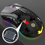 K-Snake BM600 Rato de Jogos Sem Fios RGB Colorido Leve com 7 Teclas, 1600 DPI, Carregamento Sem Fios, BM600 Preto Sem Fios, BM600 Branco Sem Fios, BM600 Rosa Sem Fios, BM600 Ciano Sem Fios