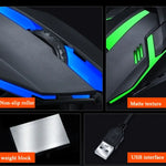 2 Unidades Rato com Fios T-WOLF V1 USB com 3 Botões 1200 DPI e Iluminação RGB de 7 Cores, Comprimento do Cabo: 1,35m