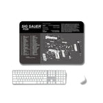 2 tapetes de rato para escritório e jogos, antideslizantes, transferência térmica, simples face, 2 mm, 3 mm, 4 mm, 5 mm