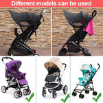 Toldo para Carrinho com Proteção Anti-Ultravioleta, Preto Impermeável
