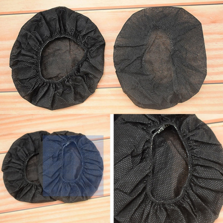 50 Pares de Capa Descartável para Auriculares, Capa Protetora Não Tecido para Auscultadores de Jogo, 50 Pares Independentes (Preto), 50 Pares Independentes (Azul)