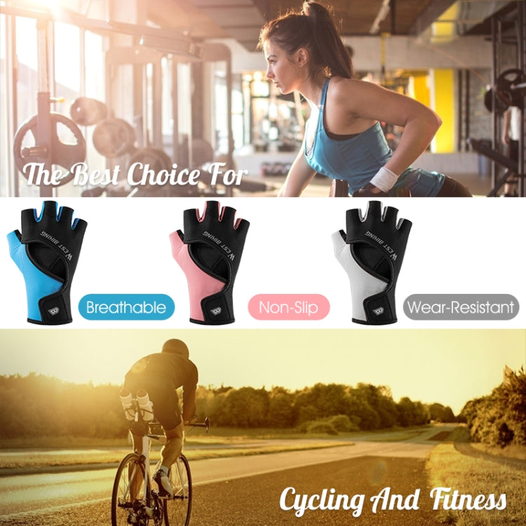 Luvas para ciclismo WEST BIKING YP0211217, palma em silicone, respiráveis, para treino de fitness, proteção de pulso, M, L, XL