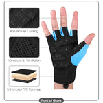 Luvas para ciclismo WEST BIKING YP0211217, palma em silicone, respiráveis, para treino de fitness, proteção de pulso, M, L, XL