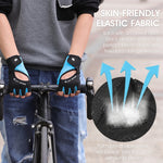 Luvas para ciclismo WEST BIKING YP0211217, palma em silicone, respiráveis, para treino de fitness, proteção de pulso, M, L, XL